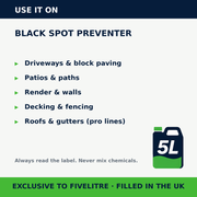 Where to use FiveForce Black Spot Preventer 5L | FiveLitre