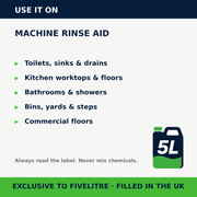 Where to use FiveForce Machine Rinse Aid 5L | FiveLitre