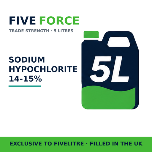 FiveForce Sodium Hypochlorite 14-15% 5L — exclusive to FiveLitre