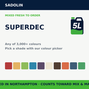 Sadolin Superdec Tinted — mixed to order in any of 3,000+ colours | FiveLitre