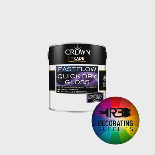 Crown Trade Fastflow Quick Dry Gloss  Tinted | FiveLitre — mixed to order