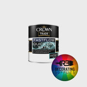 Crown Trade Fastflow Quick Dry Satin  Tinted | FiveLitre — mixed to order