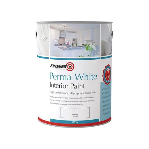 Zinsser Perma-White® Interior Paint Satin 2.5 litre | FiveLitre — bulk sizes, trade prices