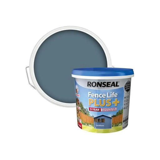 Ronseal Fence Life Plus+ Cornflower 5 litre | FiveLitre — bulk sizes, trade prices