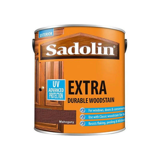 Sadolin Extra Durable Woodstain Mahogany 2.5 litre | FiveLitre — bulk sizes, trade prices