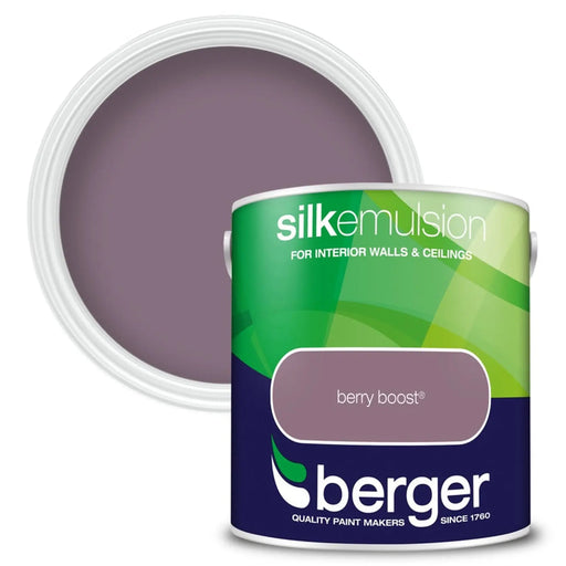 Berger Silk Emulsion 2.5L Berry Boost | FiveLitre — bulk sizes, trade prices