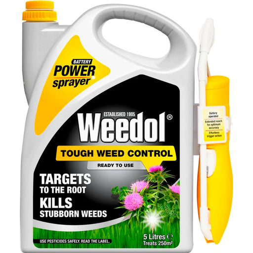 Weedol Tough Weed Control 5L Power Sprayer | FiveLitre — bulk sizes, trade prices
