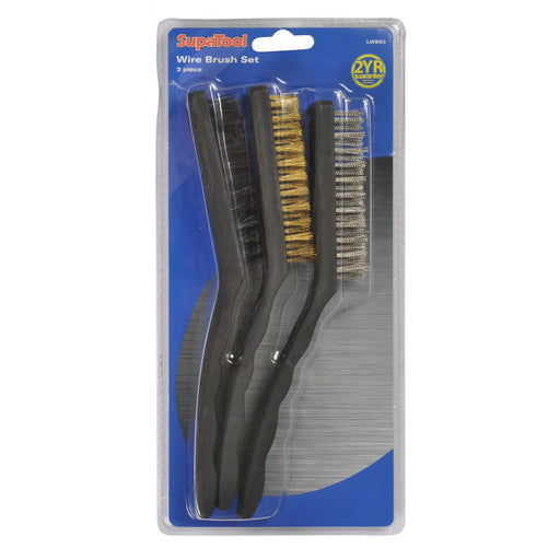 SupaTool 3 Piece Wire Brush Set | FiveLitre — bulk sizes, trade prices