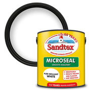 Sandtex Smooth Masonry Paint 2.5L Pure Brilliant White | FiveLitre — bulk sizes, trade prices