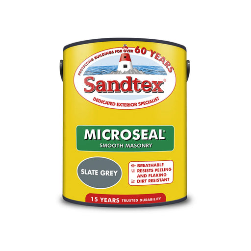 Sandtex Smooth Masonry Paint 5L Slate Grey | FiveLitre — bulk sizes, trade prices