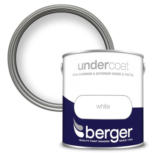 Berger Undercoat 2.5L White | FiveLitre — bulk sizes, trade prices