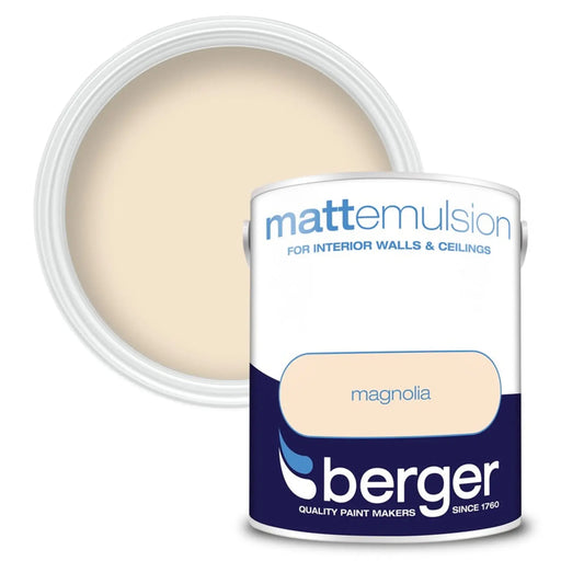 Berger Vinyl Matt 5L Magnolia | FiveLitre — bulk sizes, trade prices