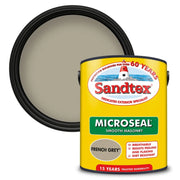 Sandtex Smooth Masonry Paint 5L French Grey | FiveLitre — bulk sizes, trade prices