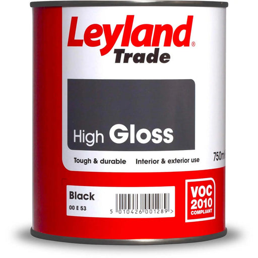Leyland Trade Gloss 2.5L Black | FiveLitre — bulk sizes, trade prices