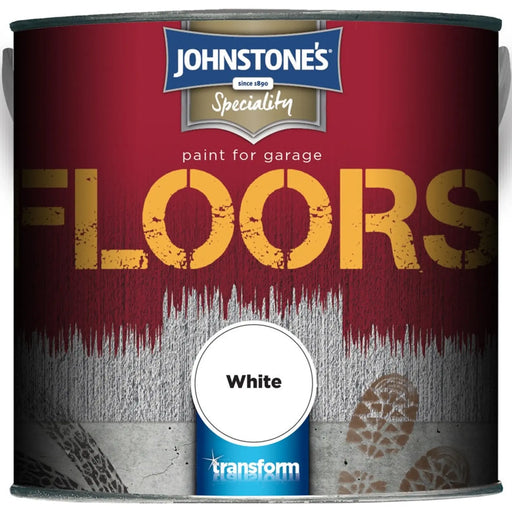 Johnstone's Garage Floor Paint 2.5L White | FiveLitre — bulk sizes, trade prices