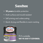 Sandtex 10 Year Exterior Multi Surface Satin 2.5L Seclusion | FiveLitre — bulk sizes, trade prices