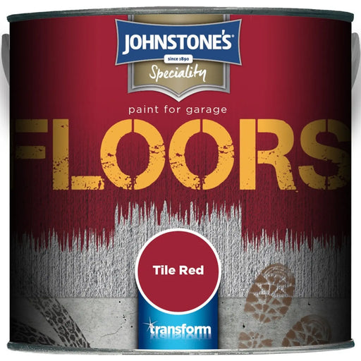 Johnstone's Garage Floor Paint 2.5L Tile Red | FiveLitre — bulk sizes, trade prices