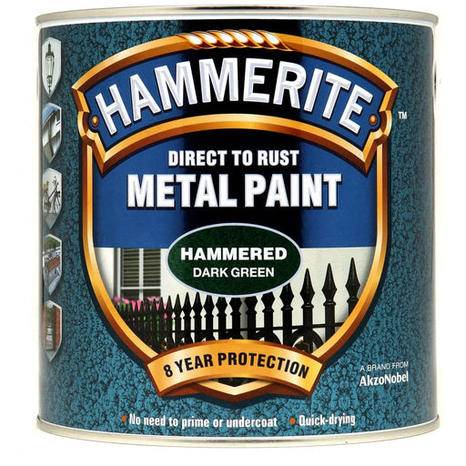 Hammerite Metal Paint Hammered 2.5L Dark Green | FiveLitre — bulk sizes, trade prices