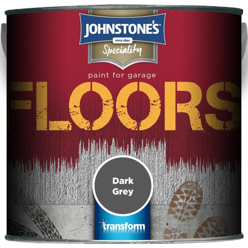 Johnstone's Garage Floor Paint 2.5L Dark Grey | FiveLitre — bulk sizes, trade prices
