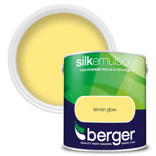 Berger Silk Emulsion 2.5L Lemon Glow | FiveLitre — bulk sizes, trade prices