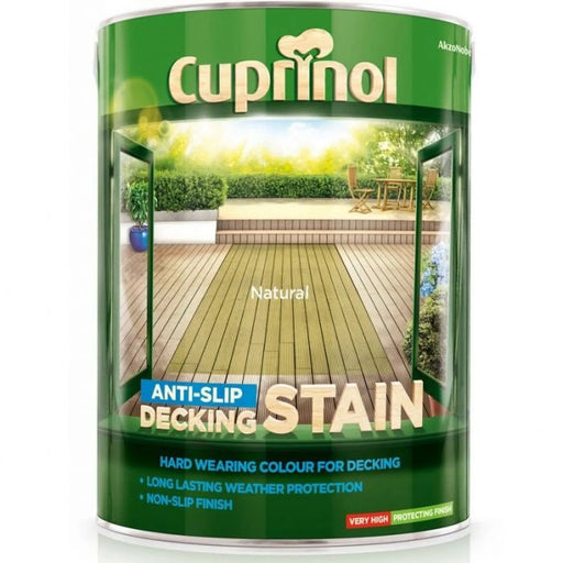 Cuprinol Anti-Slip Decking Stain 5L Natural | FiveLitre — bulk sizes, trade prices