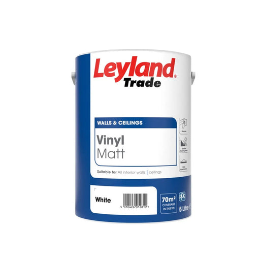 Leyland Trade Vinyl Matt 5L White | FiveLitre — bulk sizes, trade prices