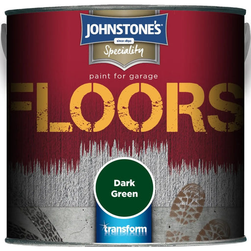 Johnstone's Garage Floor Paint 2.5L Dark Green | FiveLitre — bulk sizes, trade prices