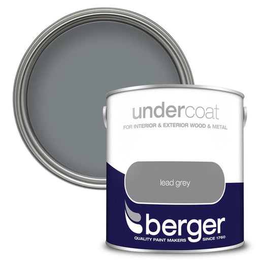 Berger Undercoat 2.5L Lead Grey | FiveLitre — bulk sizes, trade prices