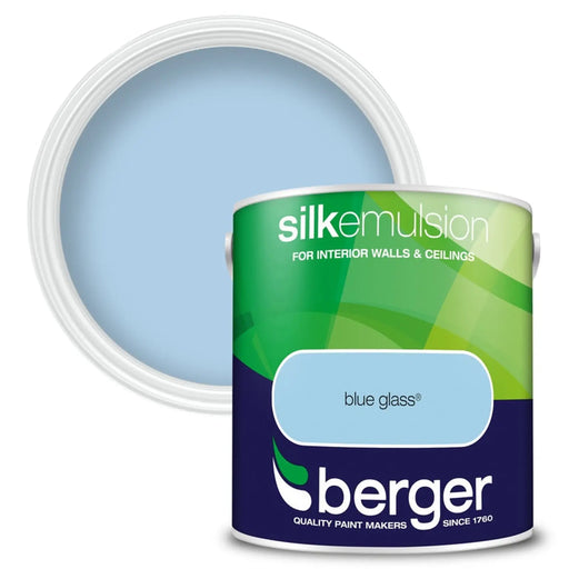Berger Silk Emulsion 2.5L Blue Glass | FiveLitre — bulk sizes, trade prices