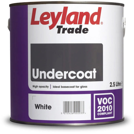 Leyland Trade Undercoat 2.5L White | FiveLitre — bulk sizes, trade prices