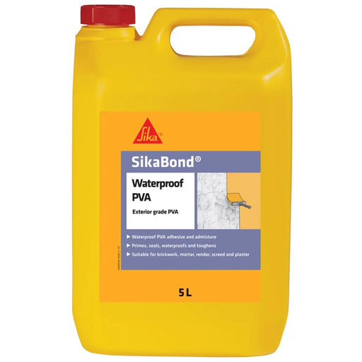 Sika Sikabond Waterproof PVA 5L White | FiveLitre — bulk sizes, trade prices