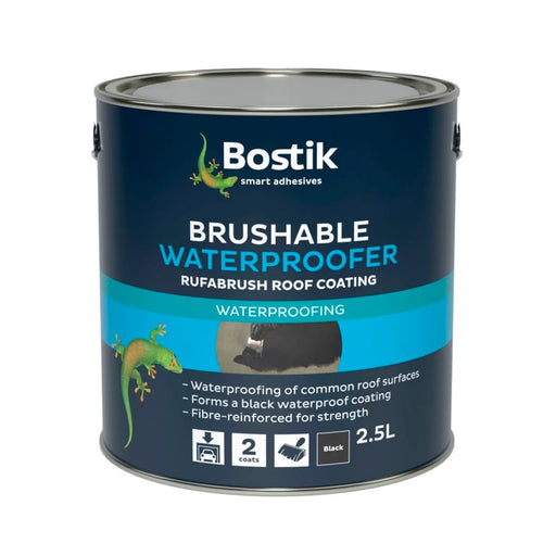 Bostik Brushable Waterproofer For Roofs 2.5L | FiveLitre — bulk sizes, trade prices