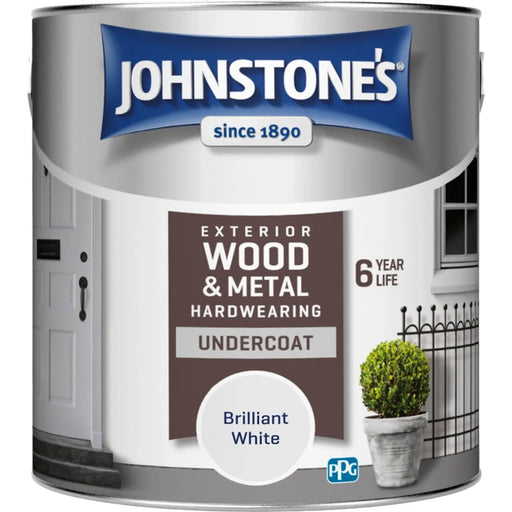 Johnstone's Exterior Undercoat 2.5L White | FiveLitre — bulk sizes, trade prices