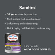 Sandtex 10 Year Exterior Multi Surface Satin 2.5L Anthracite | FiveLitre — bulk sizes, trade prices
