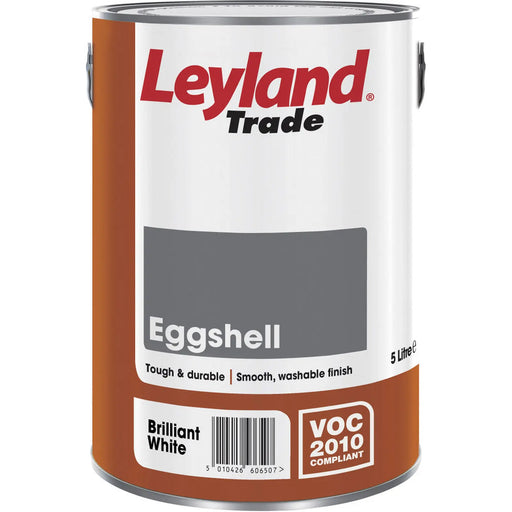 Leyland Trade Eggshell Brilliant White 2.5L | FiveLitre — bulk sizes, trade prices