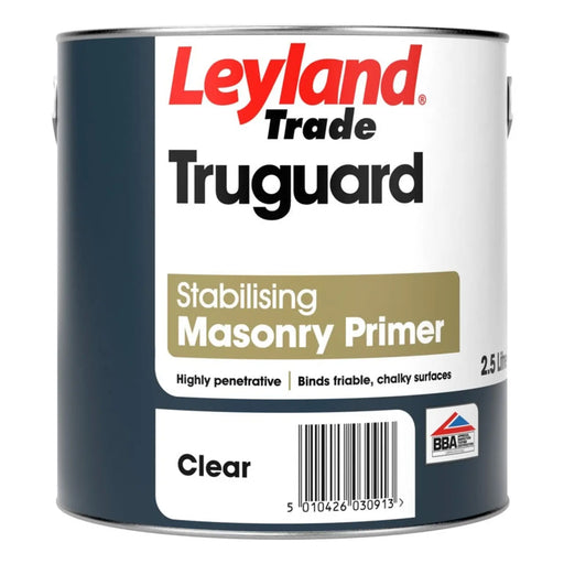 Leyland Trade Truguard Stabilising Masonry Primer 2.5L Clear | FiveLitre — bulk sizes, trade prices