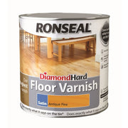 Ronseal Diamond Hard Coloured Floor Varnish 2.5L Antique Pine | FiveLitre — bulk sizes, trade prices