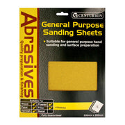 Centurion Abrasives Assorted Sandpaper Sheets, Pack of 5 | FiveLitre — bulk sizes, trade prices