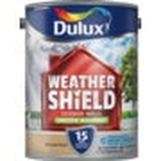 Dulux Weathershield Smooth Masonry Paint 5L Muted Gold | FiveLitre — bulk sizes, trade prices