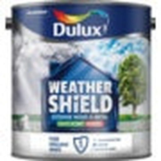Dulux Weathershield Exterior Quick Dry Gloss 2.5L Pure Brilliant White | FiveLitre — bulk sizes, trade prices