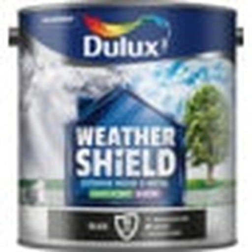 Dulux Weathershield Quickdry Satin 2.5L Black | FiveLitre — bulk sizes, trade prices