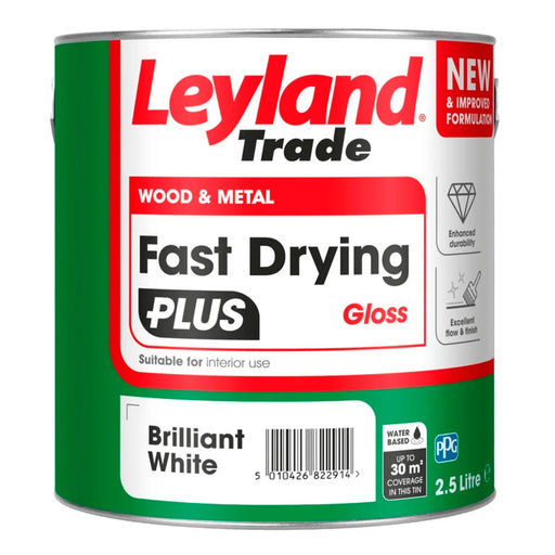 Leyland Trade Fast Drying Plus Gloss 2.5L BW | FiveLitre — bulk sizes, trade prices