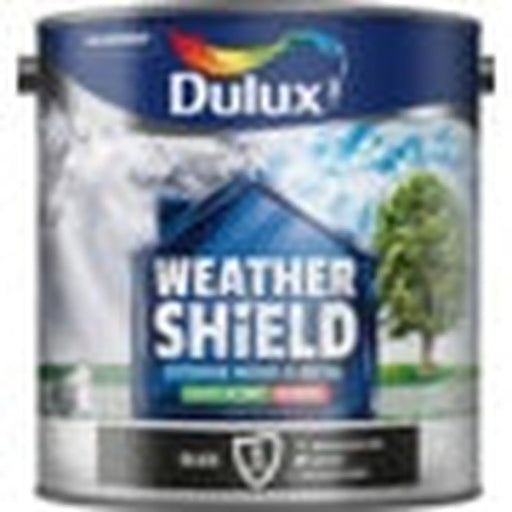 Dulux Weathershield Exterior Quick Dry Gloss 2.5L Black | FiveLitre — bulk sizes, trade prices