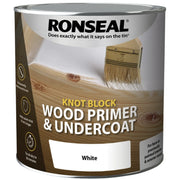Ronseal Knot Block Primer & Undercoat 2.5L White | FiveLitre — bulk sizes, trade prices