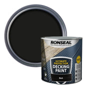 Ronseal Ultimate Protection Decking Paint 2.5L Black | FiveLitre — bulk sizes, trade prices