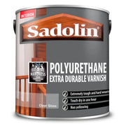 Sadolin Polyurethane Extra Durable Varnish Clear Gloss 2.5L | FiveLitre — bulk sizes, trade prices