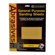 Centurion Abrasives Assorted Sandpaper Sheets, Pack of 10 - Pack of 5 | FiveLitre — bulk sizes, trade prices