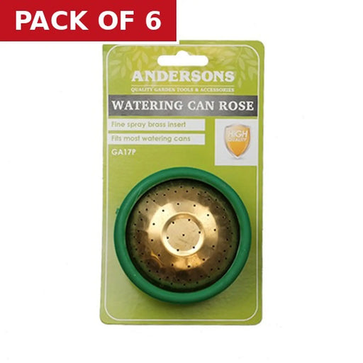 Centurion Watering Can Rose, Green - Pack of 6 | FiveLitre — bulk sizes, trade prices