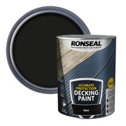 Ronseal Ultimate Protection Decking Paint 5L Black | FiveLitre — bulk sizes, trade prices