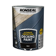 Ronseal Ultimate Protection Decking Paint 5L Black | FiveLitre — bulk sizes, trade prices